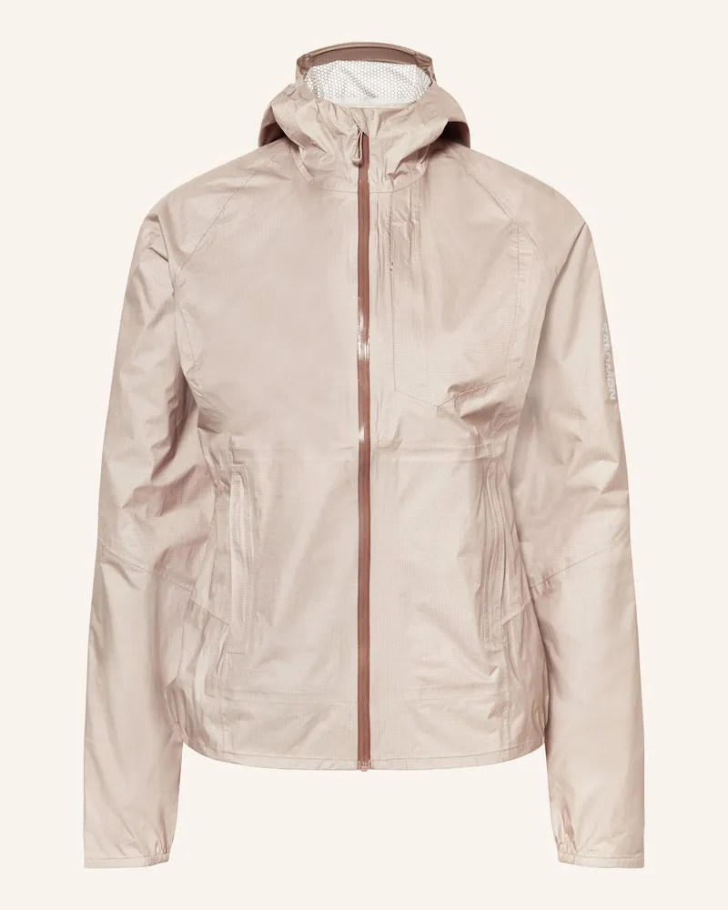Salomon Laufjacke BONATTI Hellbraun