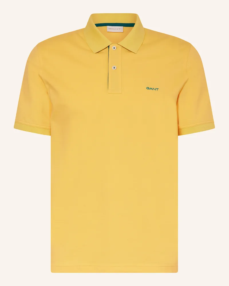 Gant Piqué-Poloshirt Gelb