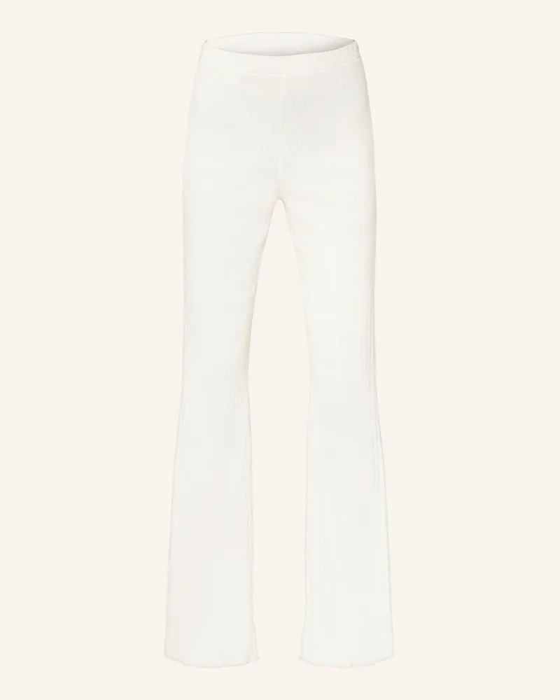 OH APRIL Marlenehose Lyle Aus Jersey weiss Weiss