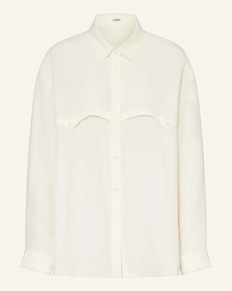 ba&sh Hemdbluse Haora Aus Seide weiss Ecru
