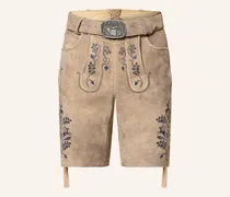 Trachten-Lederhose Hofmeister braun