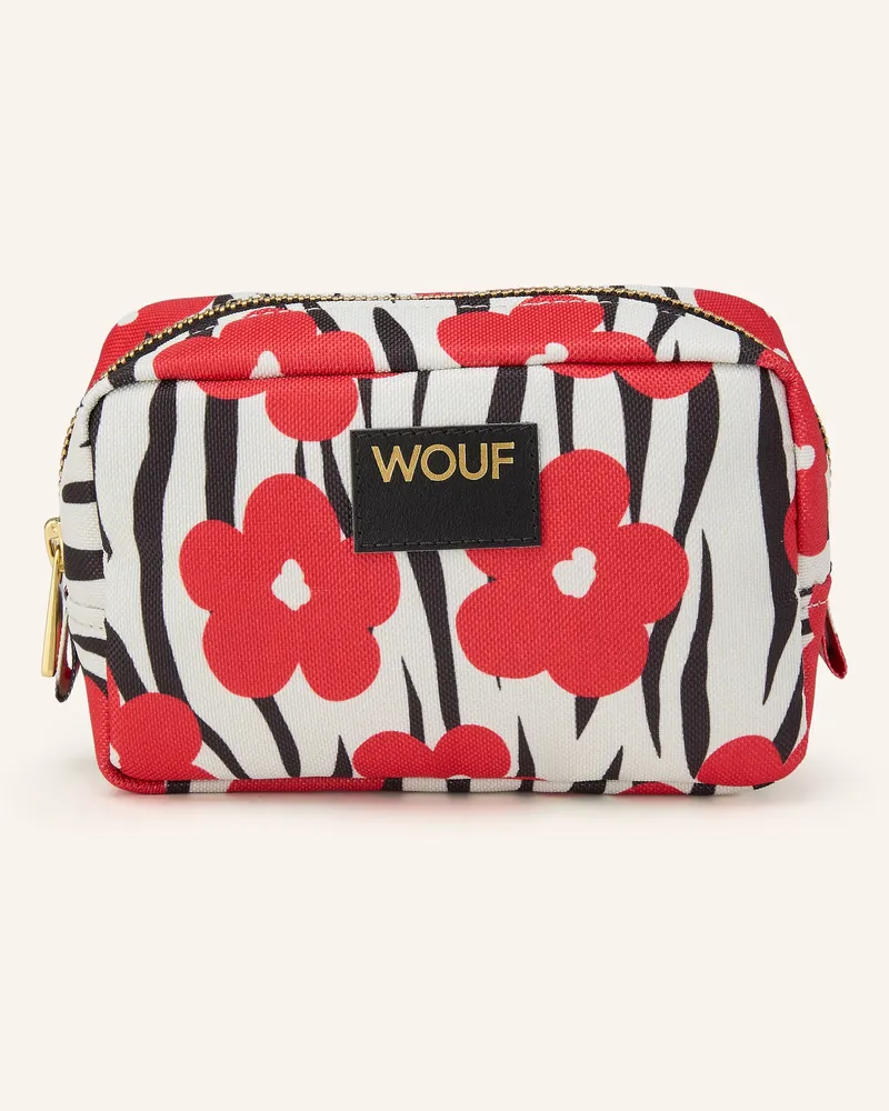 WOUF Kosmetiktasche Wildflower rot Weiss