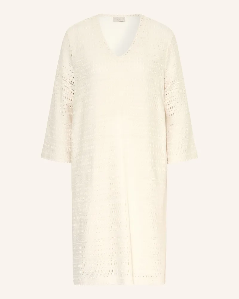Milano Italy Kleid Aus Lochspitze Mit 3/4-Arm beige Creme