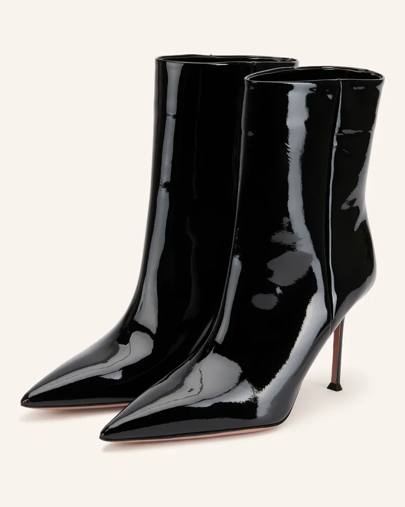 Aquazzura Lackstiefeletten Harper schwarz Schwarz