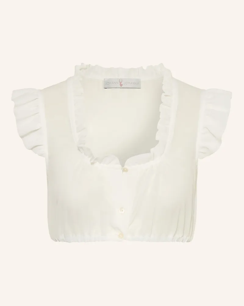 Johann & Johanna Dirndlbluse weiss Ecru
