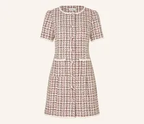 Tweed-Kleid Almiadea Mit Glitzergarn weiss