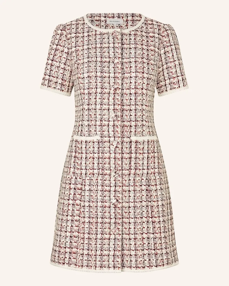 Kudibal Tweed-Kleid Almiadea Mit Glitzergarn weiss Creme