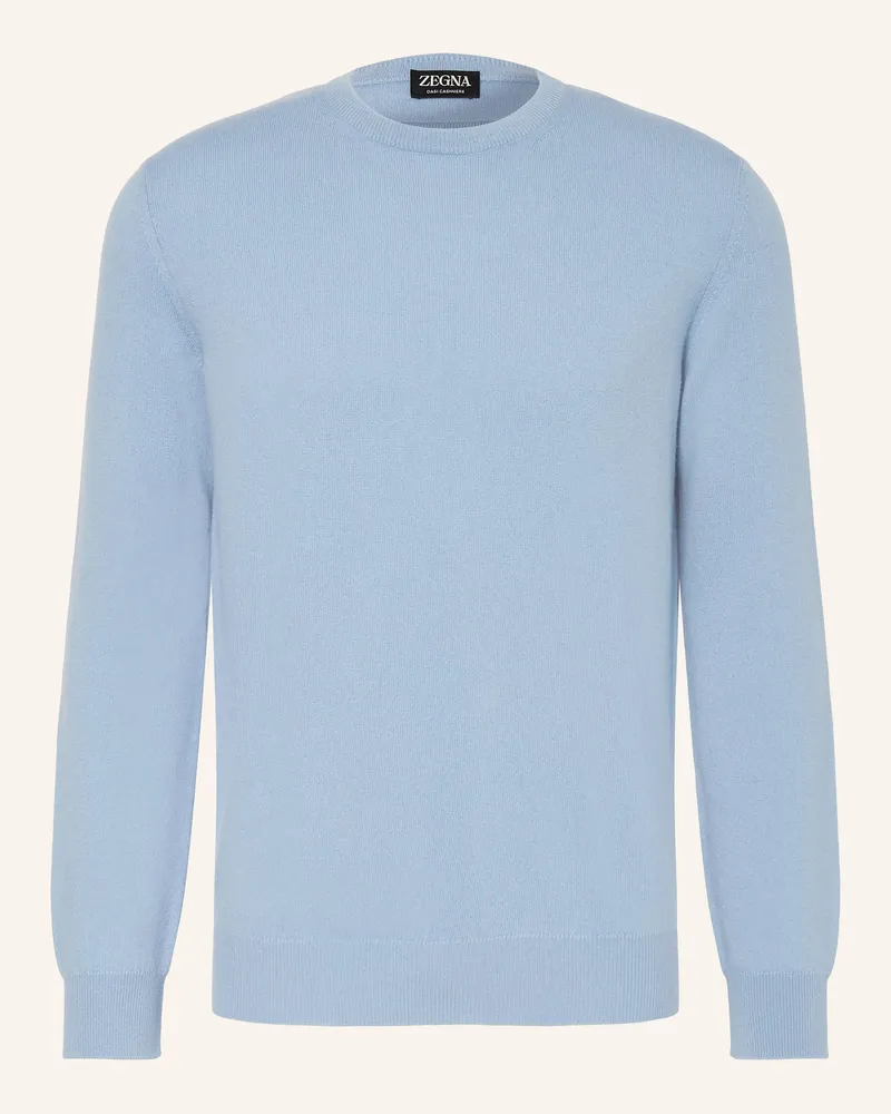 Ermenegildo Zegna Cashmere-Pullover Hellblau