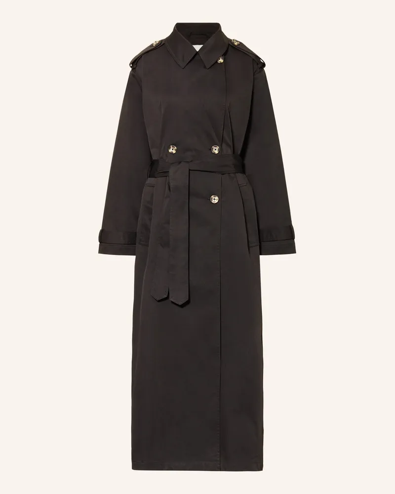 ICHI Trenchcoat Ihgilana schwarz Schwarz