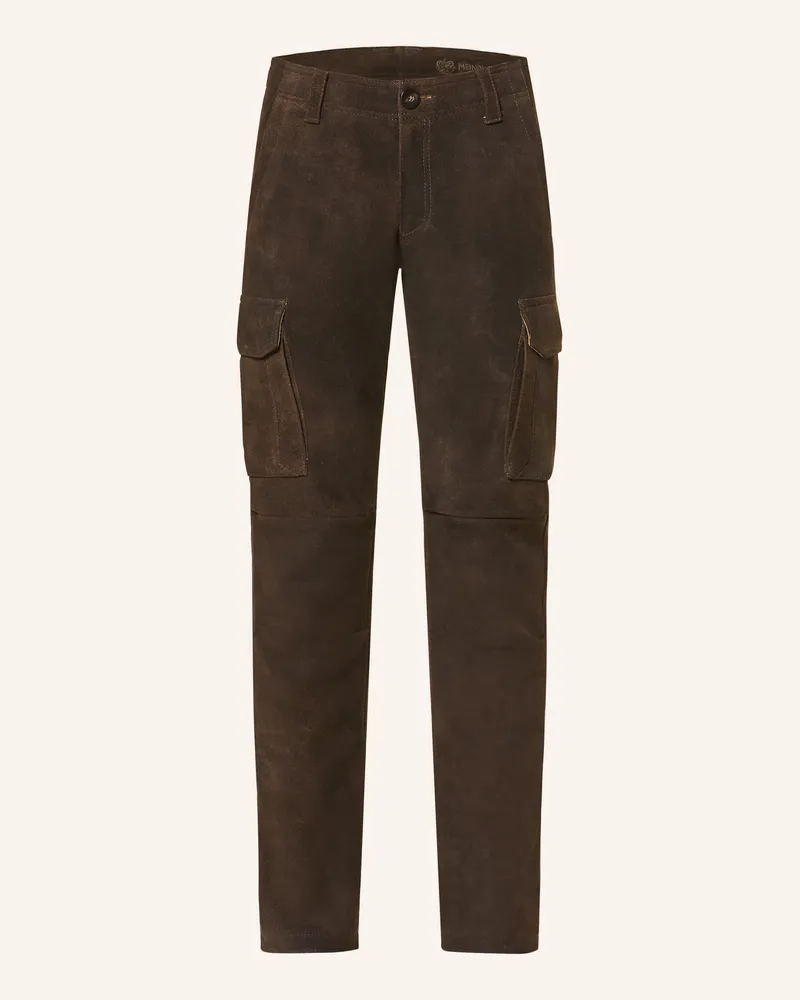 Meindl Lederhose Island Trousers Slim Fit braun Dunkelbraun