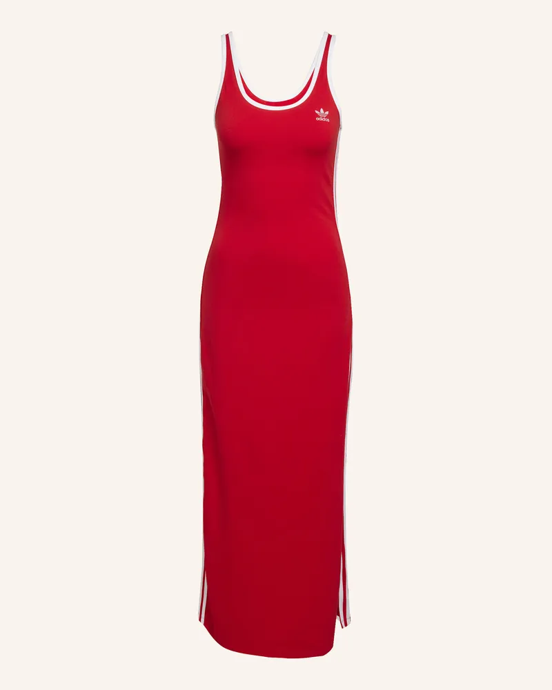 adidas ADICOLOR 3-STREIFEN TANK MAXIKLEID Rot