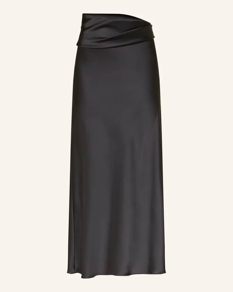 Patrizia Pepe Satinrock schwarz Schwarz