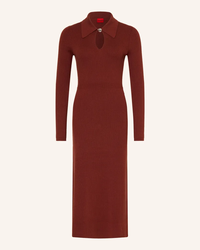 HUGO BOSS Strickkleid Sdropy braun Braun