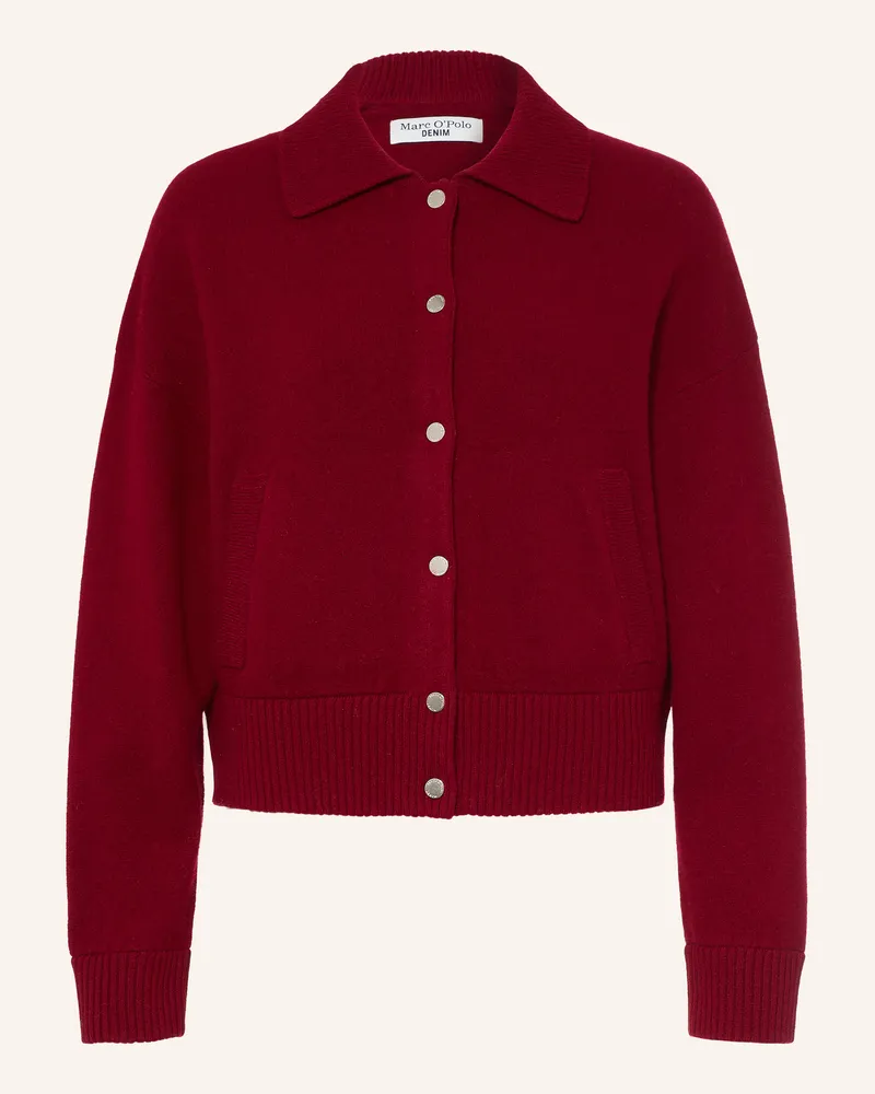 Marc O'Polo Strickjacke rot Dunkelrot
