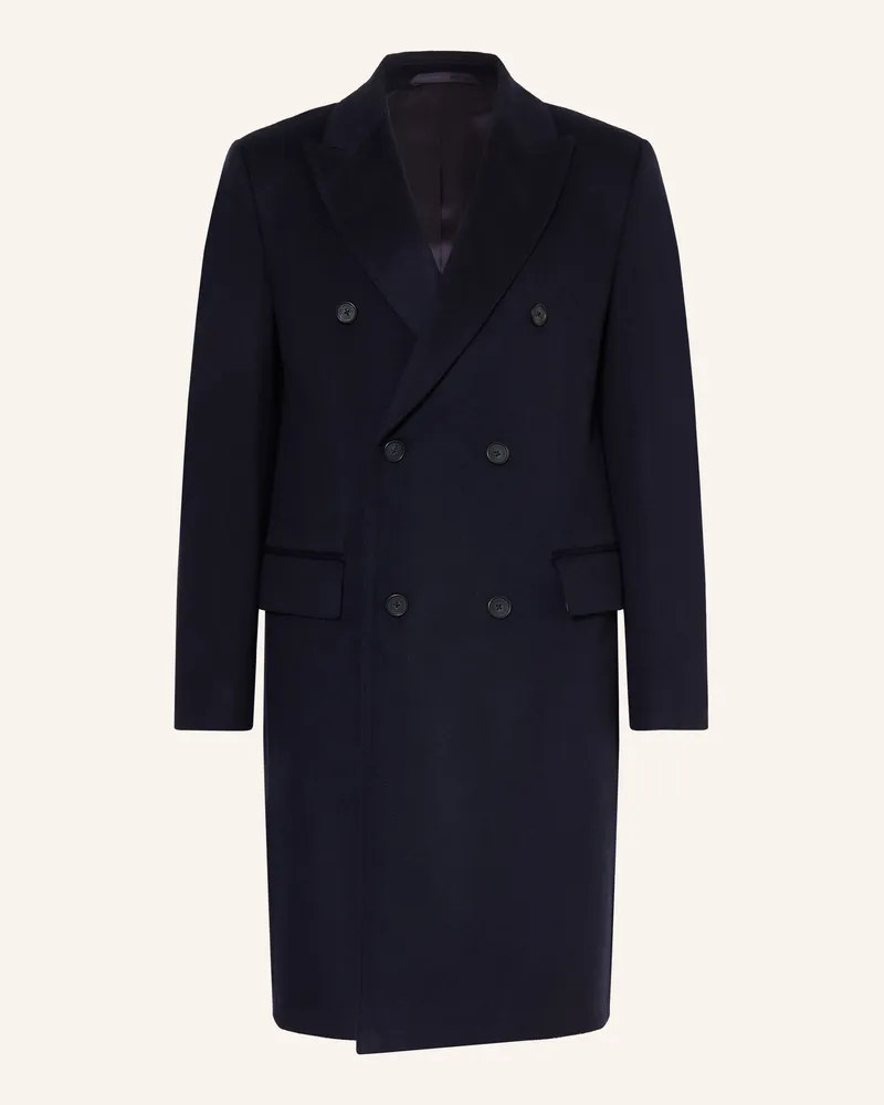 HUGO BOSS Wollmantel blau Dunkelblau