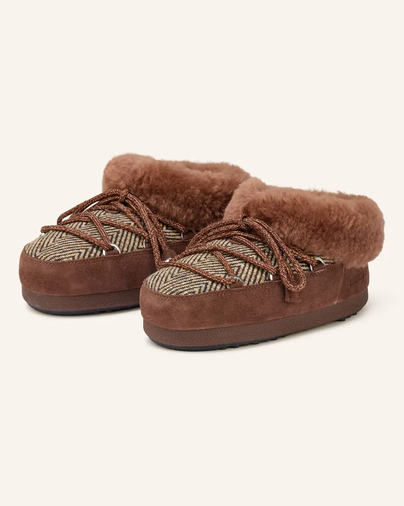 Moon Boot Moon Boots Moon Boot X Guest In Residence Evx Chalet Mit Kunstfell braun Braun