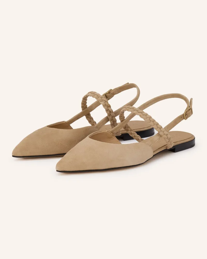 POMME D'OR Slingballerinas Ingrid beige Camel
