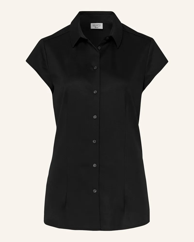 DESOTO Hemdbluse Pia schwarz Schwarz