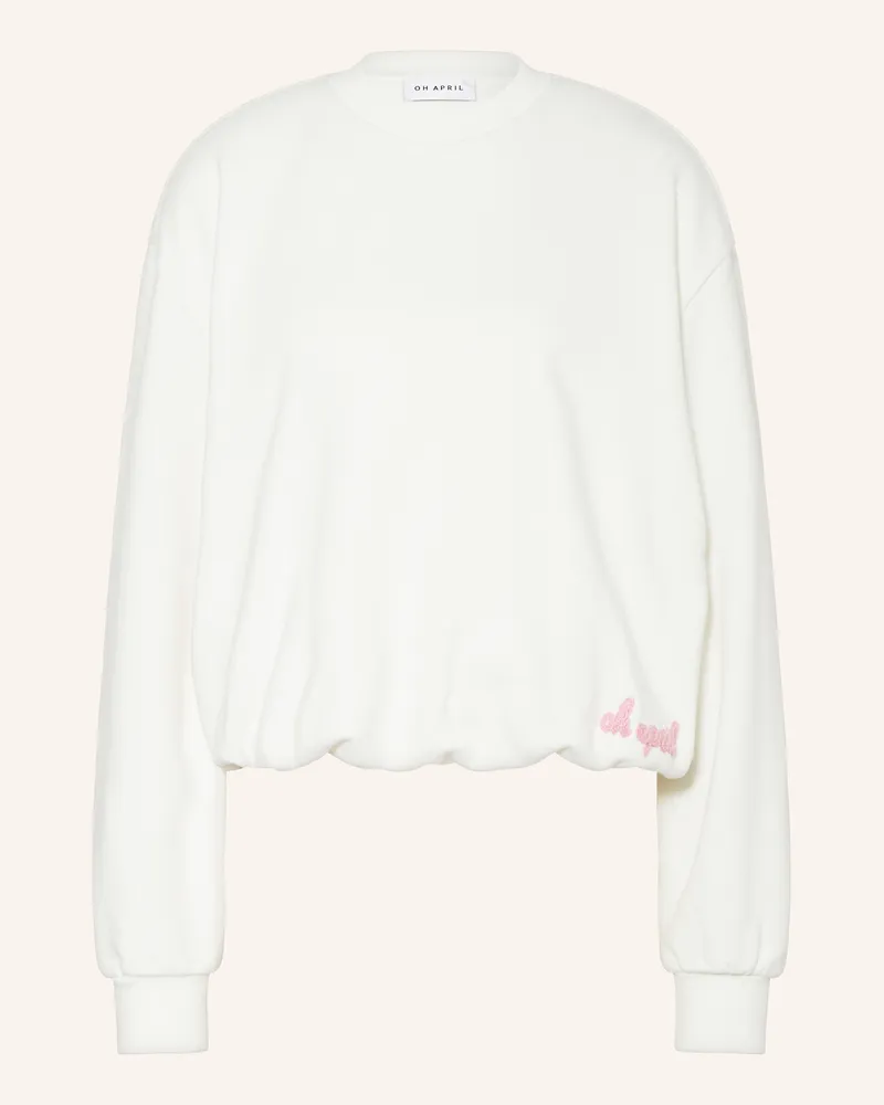 OH APRIL Sweatshirt Zuri beige Weiss