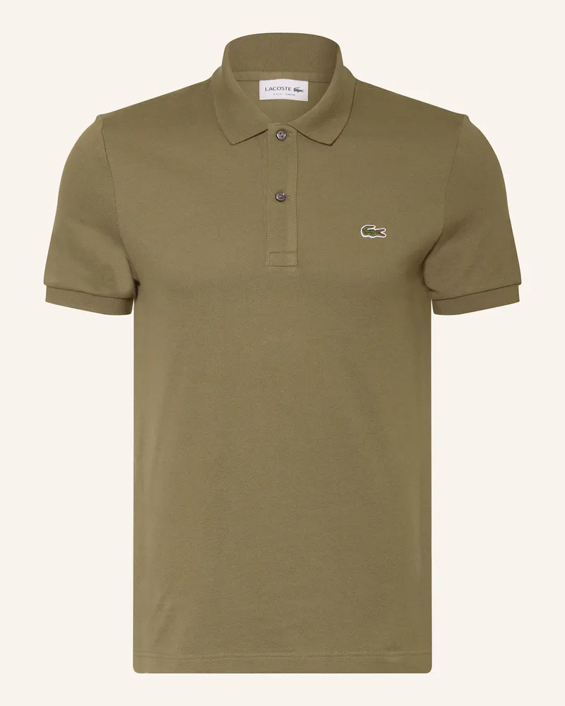 Lacoste Piqué-Poloshirt Slim Fit gruen Oliv