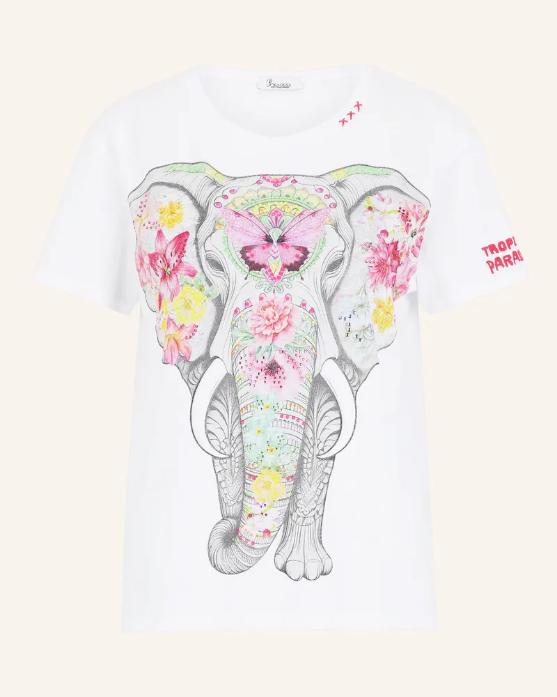 Princess goes Hollywood T-Shirt mit Schmucksteinen Weiss