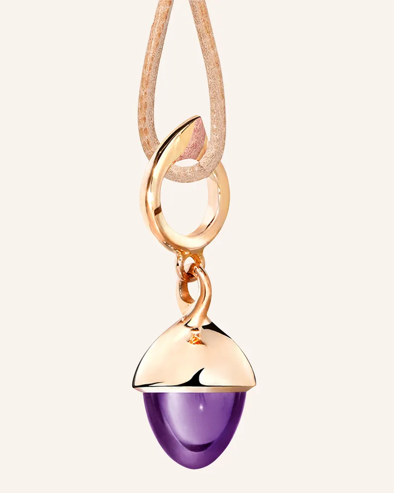TAMARA COMOLLI Anhänger Pendant Mikado Flamenco Amethyst Amethyst 18k Roségold rosegold Roségold