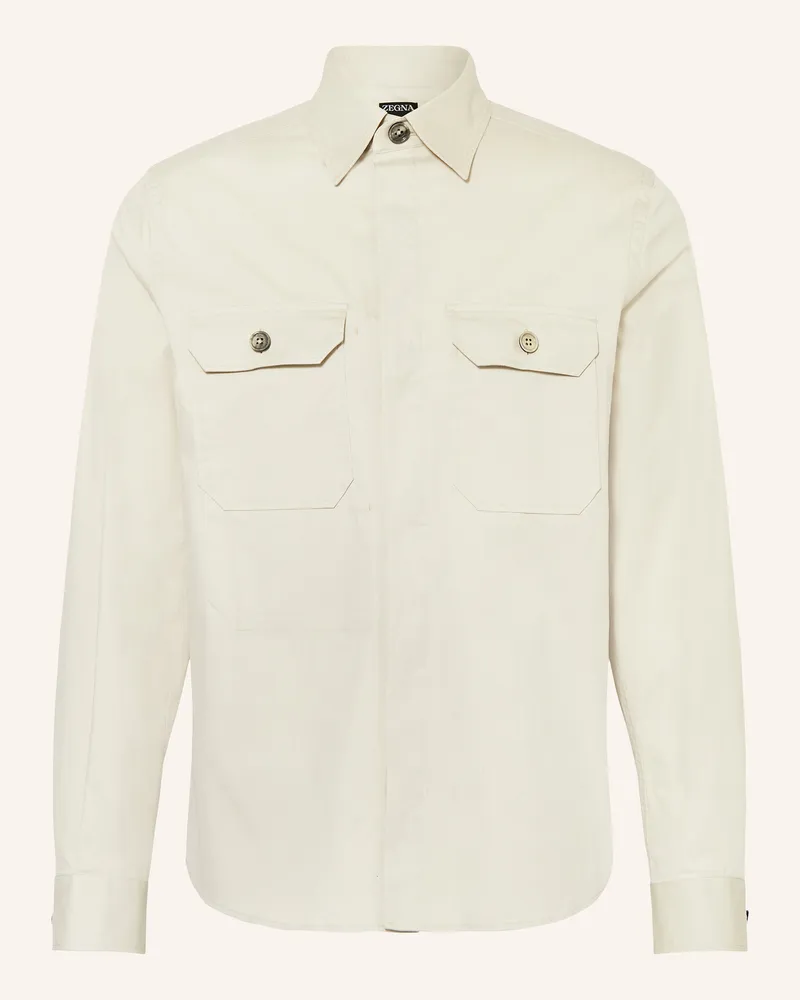 Ermenegildo Zegna Overshirt beige Creme