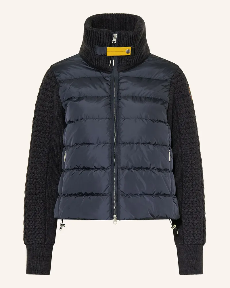 Parajumpers Daunenjacke MOONIE im Materialmix Dunkelblau
