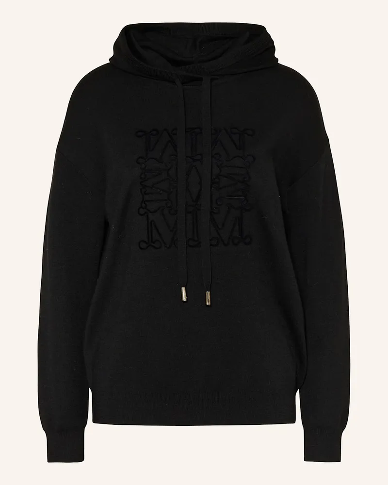 Max Mara Strick-Hoodie PAMIR Schwarz