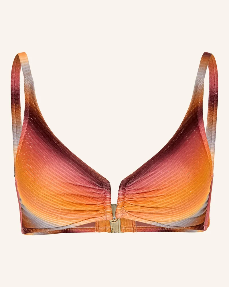 Maryan Mehlhorn Bralette-Bikini-Top Sundrenched Mit Glitzergarn orange Orange