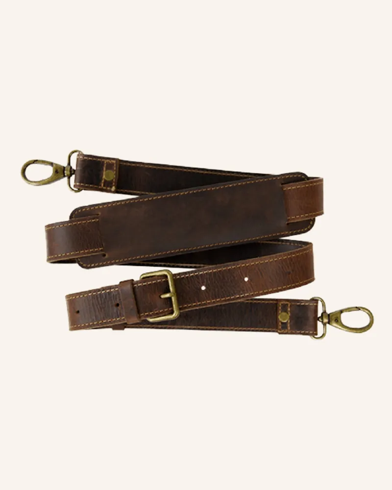 Buckle & Seam Leder Schultergurt Schultergurt braun Braun