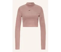 Nike Cropped-Shirt SPORTSWEAR PHOENIX PLUSH Beige