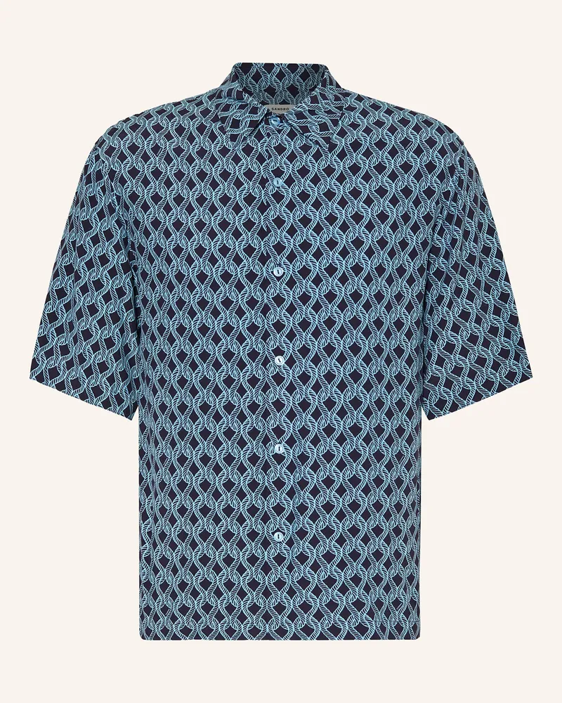 Sandro Kurzarm-Hemd Regular Fit Dunkelblau