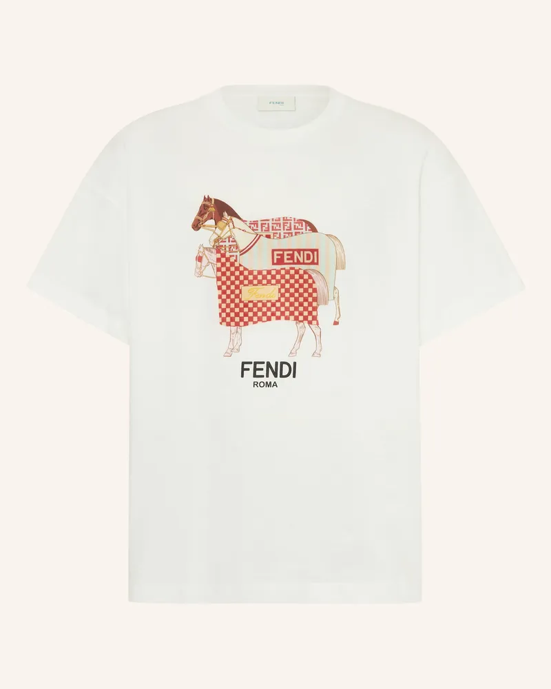 Fendi T-Shirt weiss Weiss