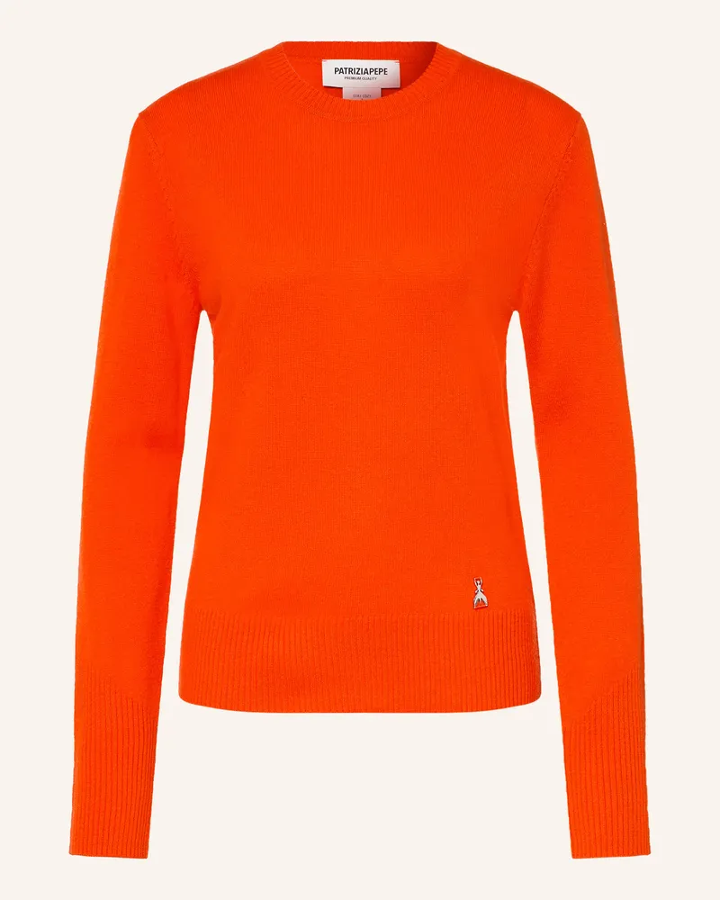 Patrizia Pepe Cashmere-Pullover orange Neonrot