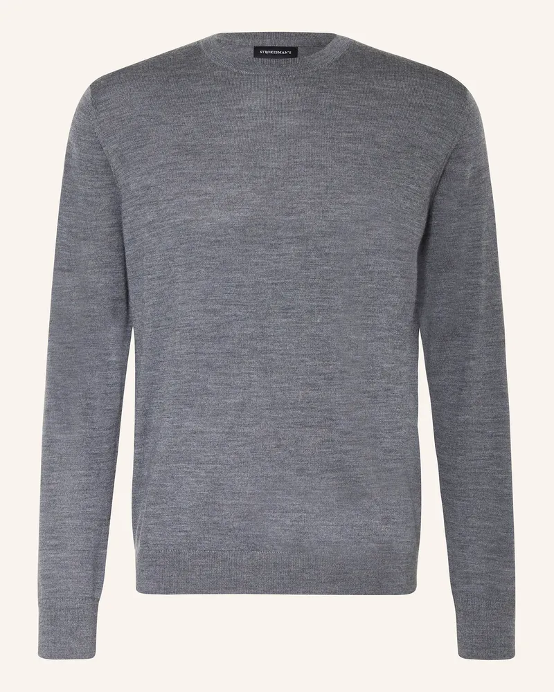 Strokesman's STROKESMAN Pullover aus Merinowolle Grau