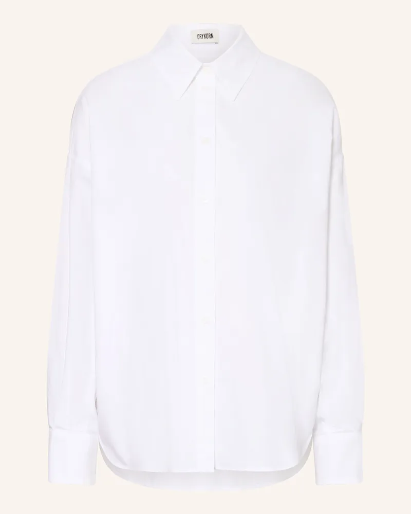 Drykorn Hemdbluse Lyndara blau Weiss