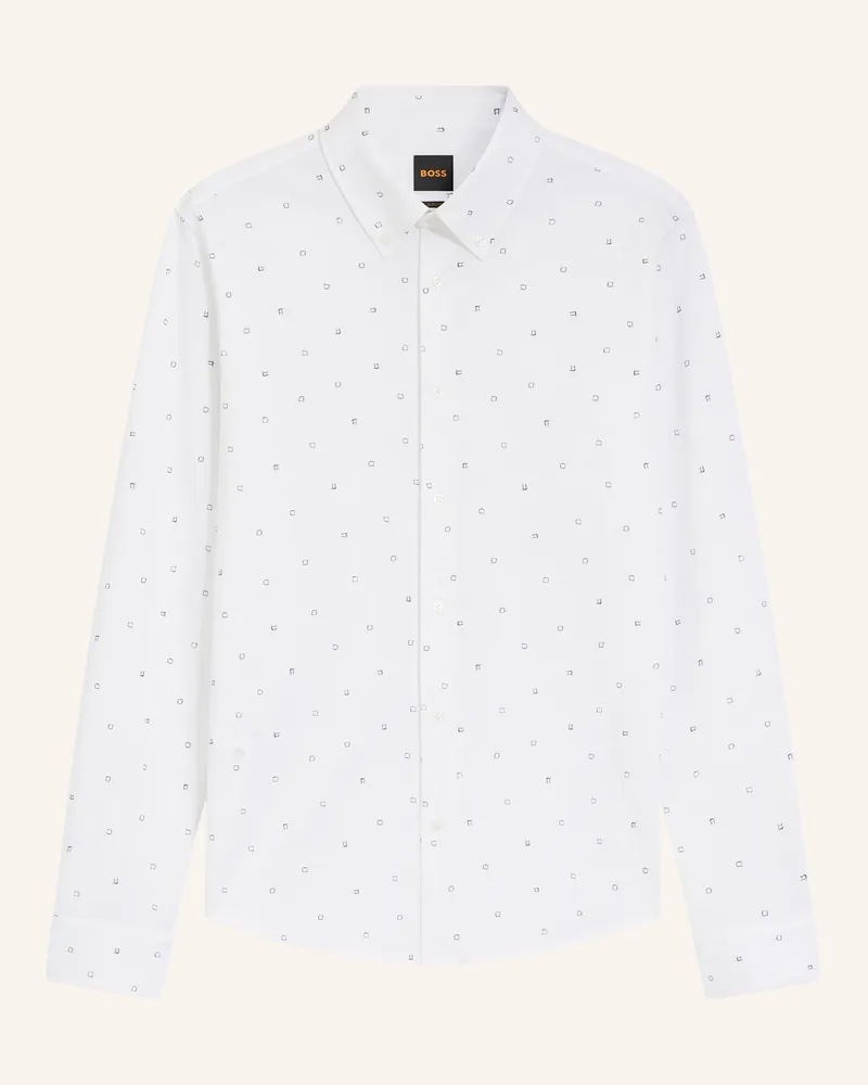 HUGO BOSS Casual Hemd Myjersey_M Slim Fit weiss Weiss
