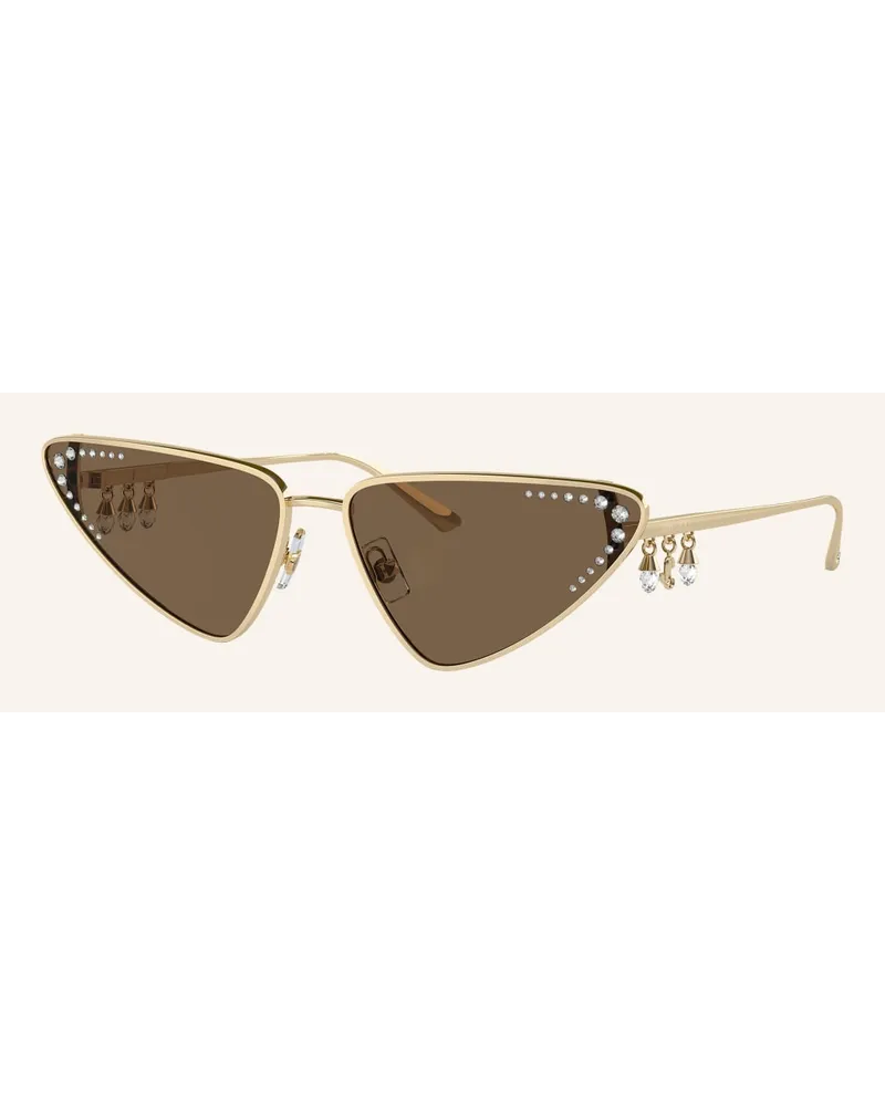 Jimmy Choo Sonnenbrille JC4001B mit Schmucksteinen Gold