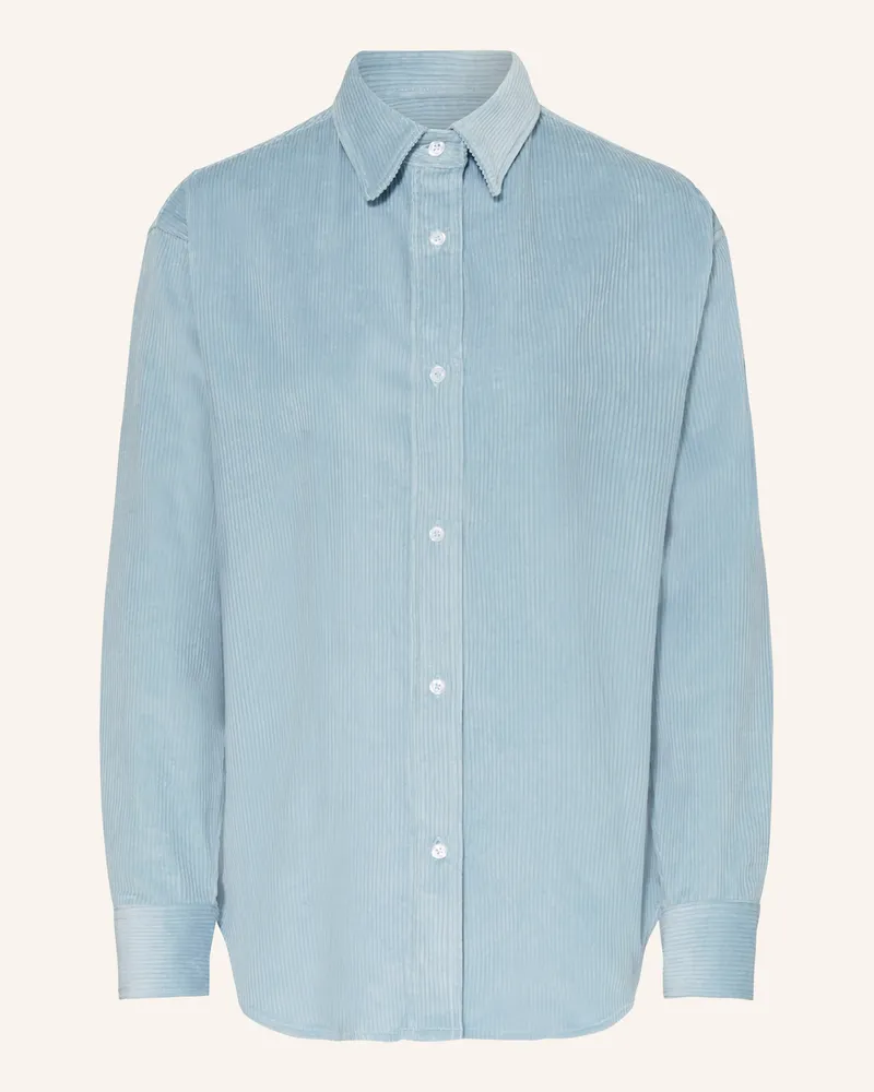 Rossana Diva Hemdbluse Aus Cord blau Hellblau