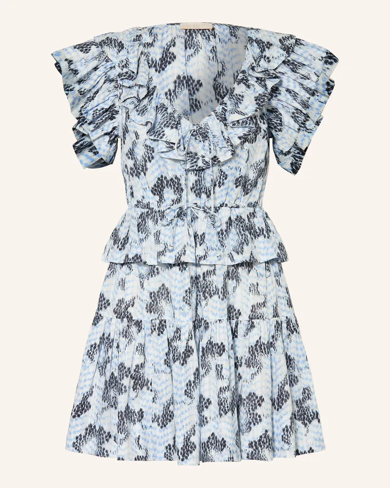 Ulla Johnson Kleid Celie Mit Rüschen blau Hellblau