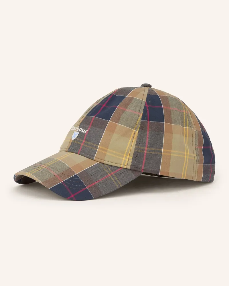 Barbour Cap Tartan braun Khaki