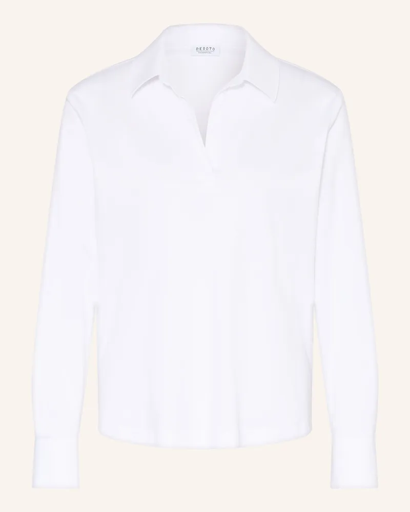 DESOTO Jersey-Poloshirt FIONA Weiss
