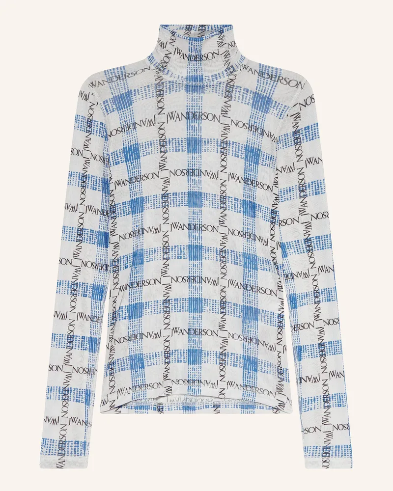 J.W.Anderson Longsleeve aus Mesh Hellgrau