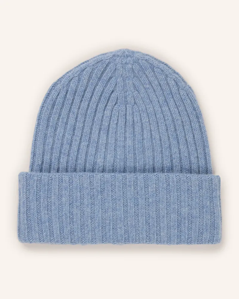 S. Marlon Cashmere-Mütze blau Hellblau
