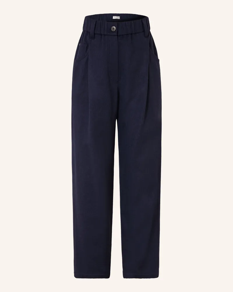 Brunello Cucinelli Hose blau Dunkelblau