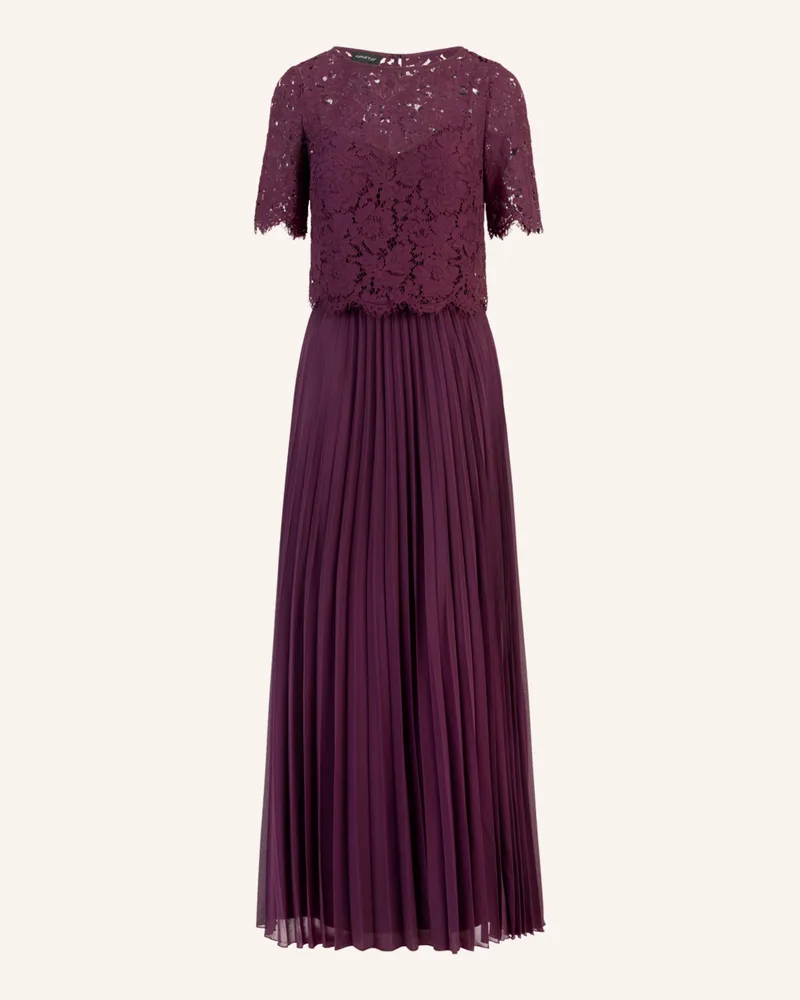 Apart Abendkleid mit Spitzenjacke Dunkellila