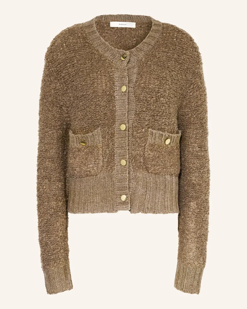InWear Strickjacke GUOLW aus Bouclé Braun