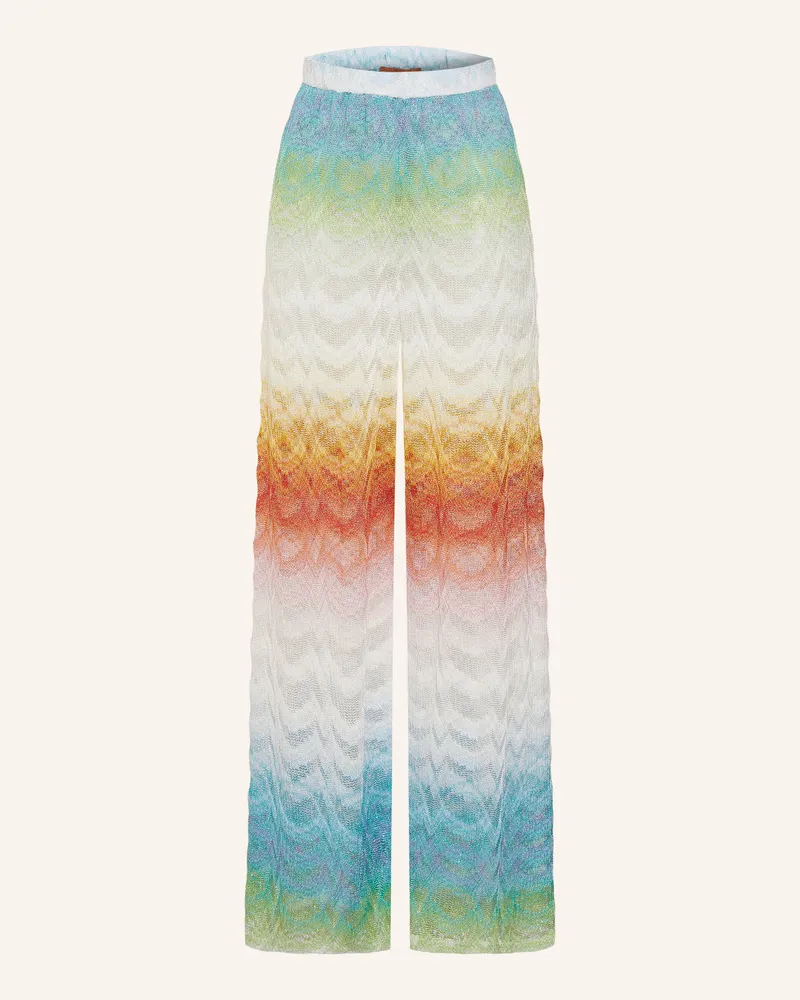 Missoni Strickhose Mit Glitzergarn blau Türkis