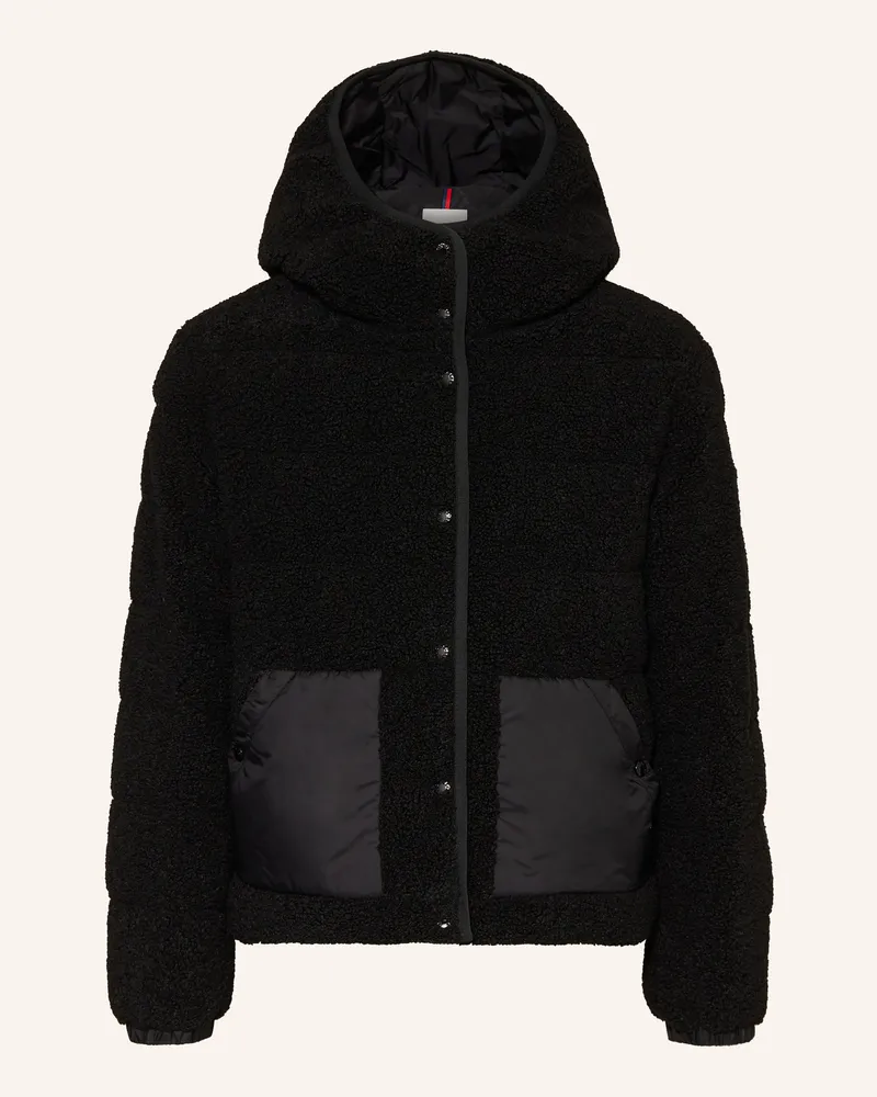 Moncler Daunenjacke Audrieu Aus Teddyfell schwarz Schwarz